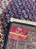فرش هیوا پلی اورژان 700 شانه، 2100 تراکم کد ماهی سرمه ای