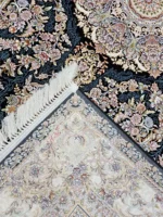 فرش آکریلیک 1200 شانه، 3600 تراکم کد جیران سرمه ای