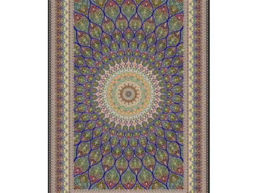 فرش ابریشمی خاطره کاشان 9 متری- کد 128
