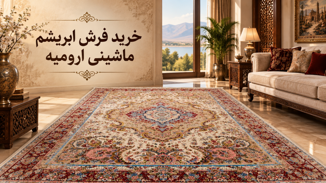 خرید فرش ابریشم ماشینی ارومیه