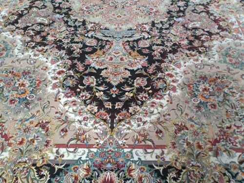 طرح سالاری سورمه ای  _ کف ساده 1200 شانه نخ آکرولیک