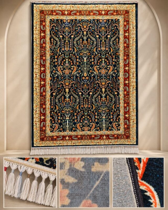 فرش پشم مکانیزه گوشت دار - کد 76607